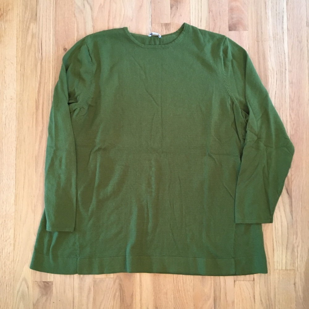 J. Jill Green Long Sleeve Knit Sweater
